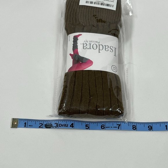 Leg warmers by Isadora Paccini, brown knit 18" for boots and‎ booties, cocoa - Picture 4 of 5